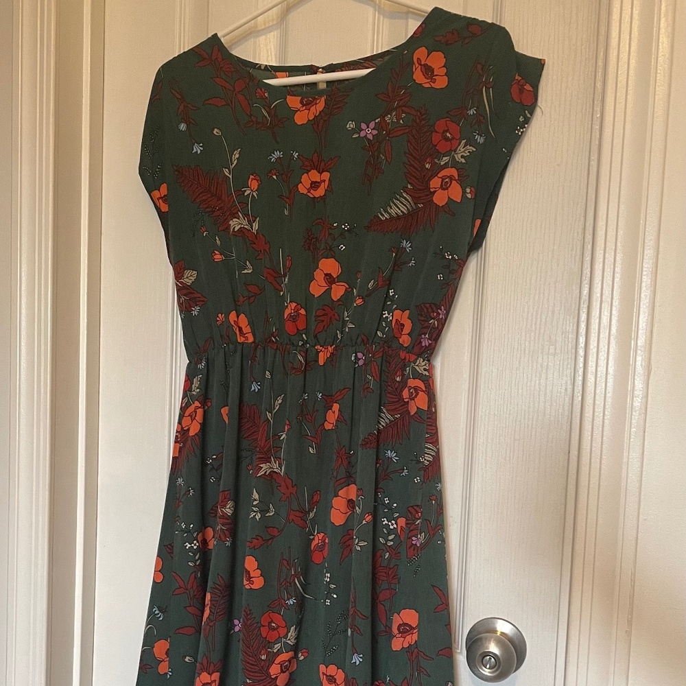 Green Floral Dress